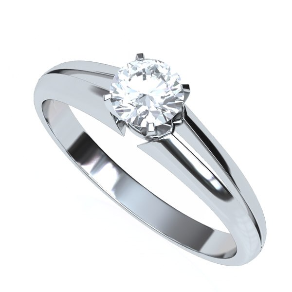Anillo en oro 18k con Diamante Eternity Joyería - Anillos de compromiso y argollas de matrimonio en oro
